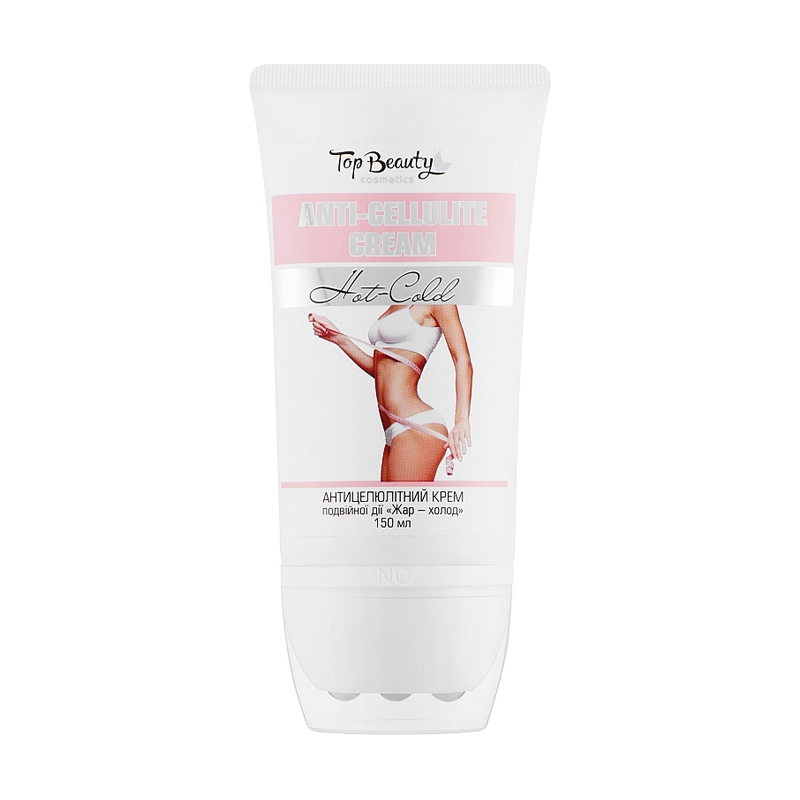 Антицелюлітний крем для тіла Top Beauty Anti-Cellulite Hot-Cold Cream подвійної дії Жар-холод, 150 мл